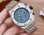 Copy Audemars Piguet Royal Oak Offshore Stainless steel Bezel Bule dial Watch 